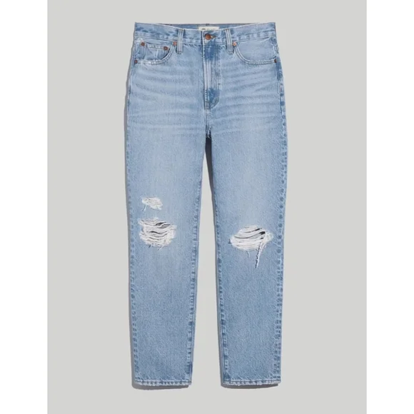 MADEWELL The Perfect Vintage Jean in Grandbay Wash: Ripped Edition - Picture 5 of 14